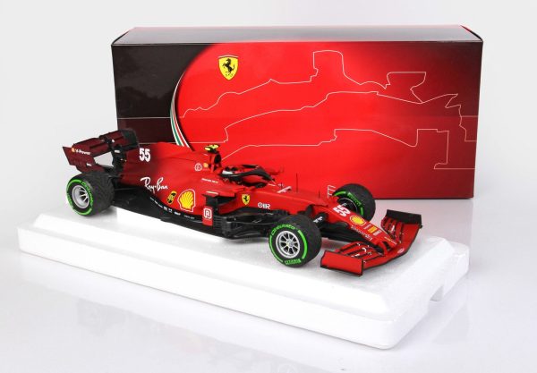 BBR Ferrari SF21 Gran Premio Del Made In Italy e dell Emilia Romagna C. Sainz|car n. 55 GREEN intermediate tyres