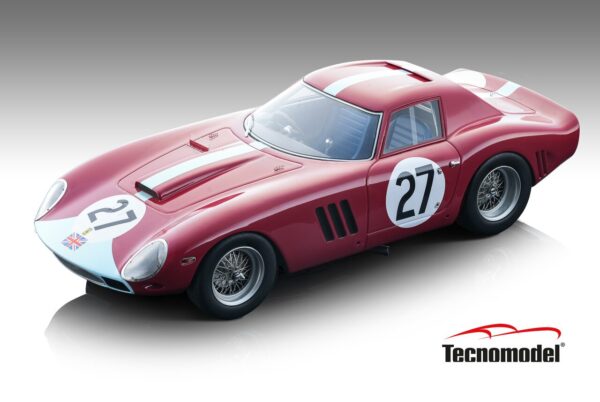 Tecnomodel Ferrari 250 GTO 64 Tourist Trophy 1964 car #27 6° place Driver: Inees Ireland