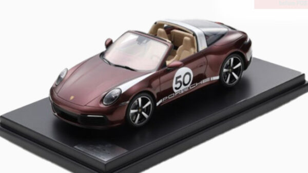 Porsche Industrial Porsche 911 Targa 4S Heritage Design Edition (992) Cherry Metallic 1:12