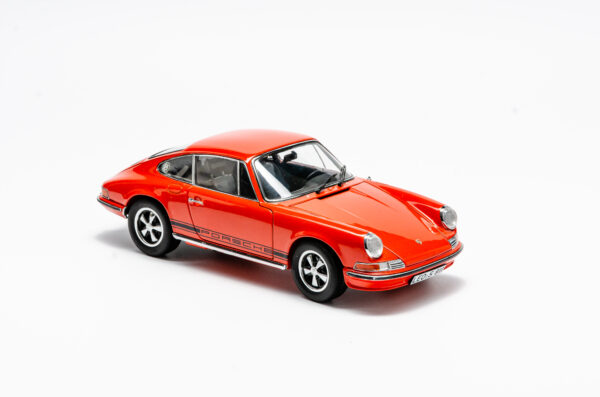 Schuco Porsche 911s Coupe Orange (Spiegel abgebrochen)
