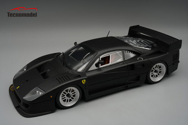 Tecnomodel Ferrari F40 LM 1996 Press Version Matt Black with BBS silver rims