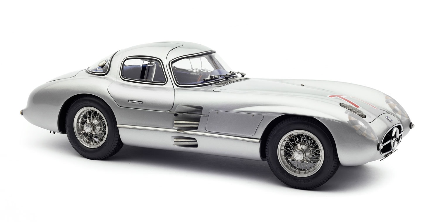 CMC Mercedes‐Benz 300 SLR Coupé, Tourist Trophy 1955, Wolfgang Von Trips, #T1, - 1/18