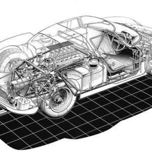CMC Ferrari 250 LM, MODELLAUTO MIT TRANSPARENTER KAROSSERIE
