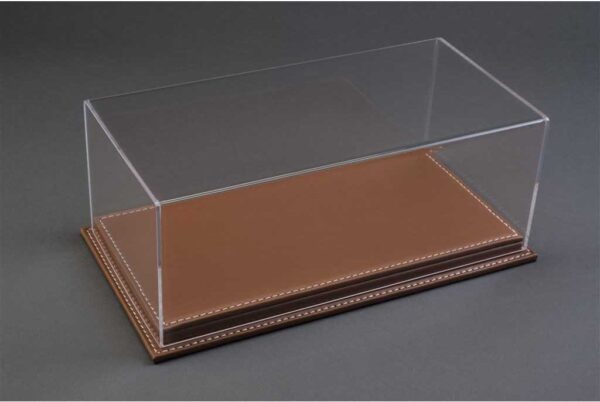 Atlantic Mulhouse 1/18 Scale Display Case with leather base Brown