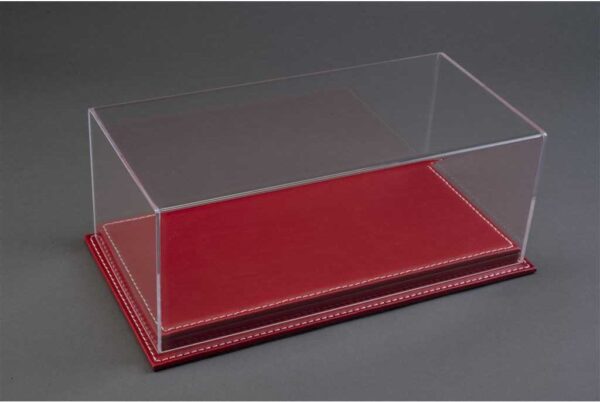 Atlantic Mulhouse 1/12 Scale Display Case with Red leather base Red