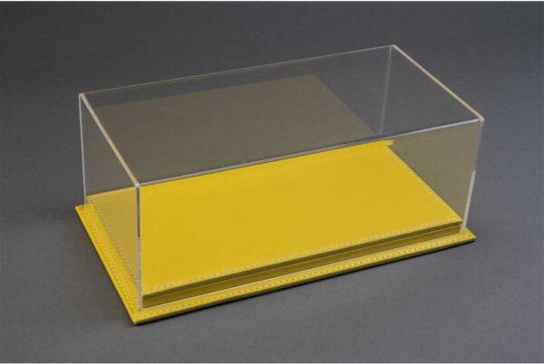 Atlantic Mulhouse 1/18 Scale Display Case with Yellow leather base Yellow