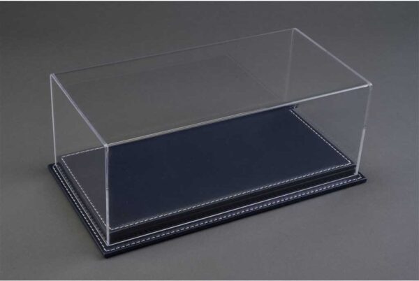 Atlantic Mulhouse 1/8 Scale Display Case with leather base Dark Blue