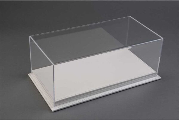 Atlantic Mulhouse 1/8 Scale Display Case with leather base White
