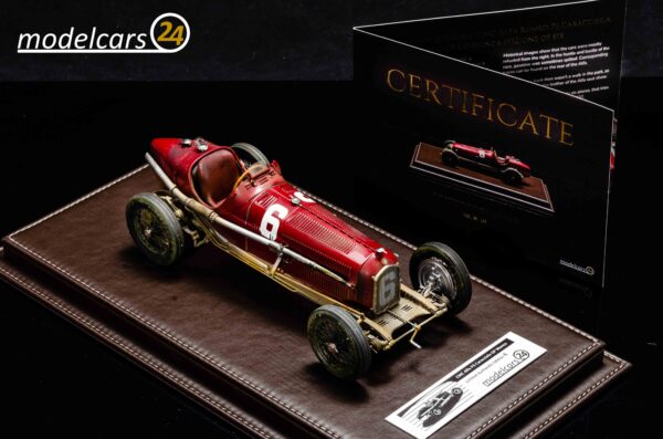 modelcars24 authentic Alfa Romeo P3 Caracciola, winner GP Monza 1932, one of six
