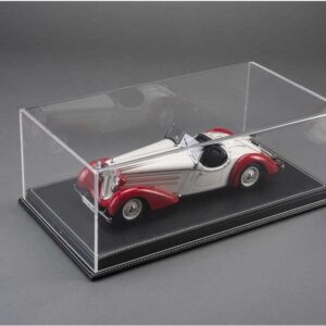 Atlantic Mulhouse 1/12 Scale Display Case with Black leather base Black