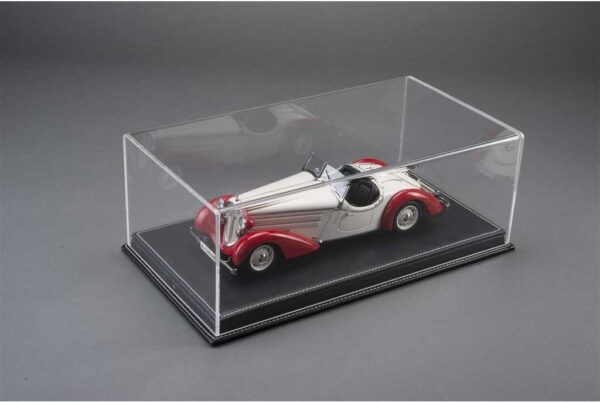 Atlantic Mulhouse 1/12 Scale Display Case with Black leather base Black