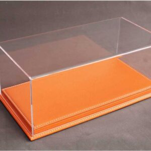 Atlantic Mulhouse 1/18 Scale Display Case with Orange leather base Orange