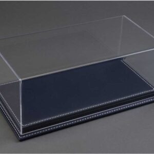 Atlantic Mulhouse 1/8 Scale Display Case with leather base Dark Blue