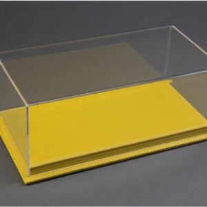 Atlantic Mulhouse 1/8 Scale Display Case with leather base Yellow