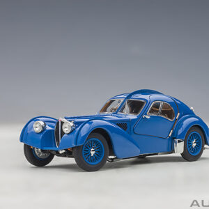 AUTOart 1:43 Bugatti 57S Atlantic (blue:wire spoked wheels) 1938
