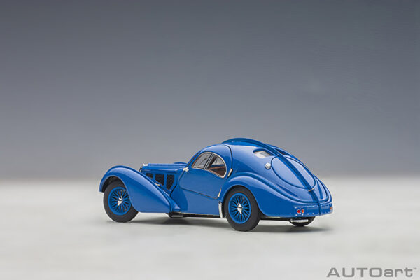 AUTOart 1:43 Bugatti 57S Atlantic (blue:wire spoked wheels) 1938