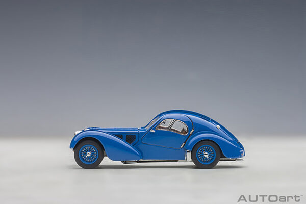 AUTOart 1:43 Bugatti 57S Atlantic (blue:wire spoked wheels) 1938