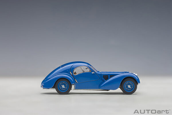 AUTOart 1:43 Bugatti 57S Atlantic (blue:wire spoked wheels) 1938