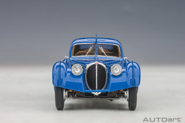 AUTOart 1:43 Bugatti 57S Atlantic (blue:wire spoked wheels) 1938