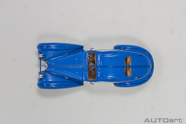 AUTOart 1:43 Bugatti 57S Atlantic (blue:wire spoked wheels) 1938