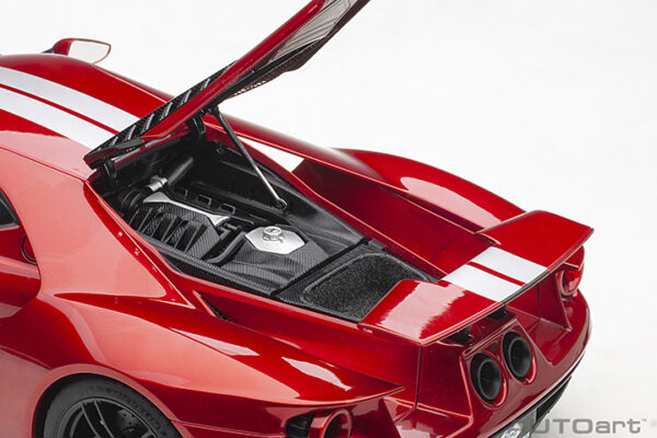 AUTOart Ford GT 2017 (liquid red: silver stripes) (composite