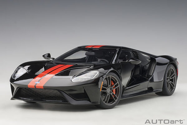 AUTOart Ford GT 2017 (shadow black: orange stripes) (composite