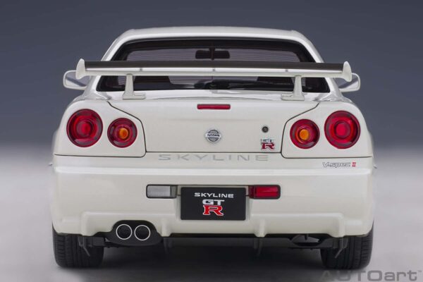 AUTOart Nissan Skyline GT-R (R34) 2001 V-Spec II (white pearl) – Bild 7