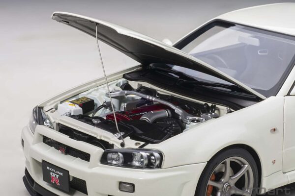 AUTOart Nissan Skyline GT-R (R34) 2001 V-Spec II (white pearl) – Bild 4