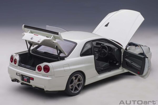 AUTOart Nissan Skyline GT-R (R34) 2001 V-Spec II (white pearl) – Bild 2