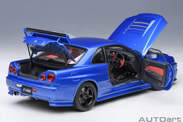 AUTOart Nissan Skyline GT-R(R34) NISMO Z-Tune (bayside blue) 2005