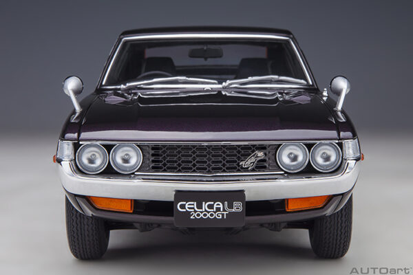 AUTOart Toyota Celica Liftback 2000 GT (RA25) 1973 (dark purple met)