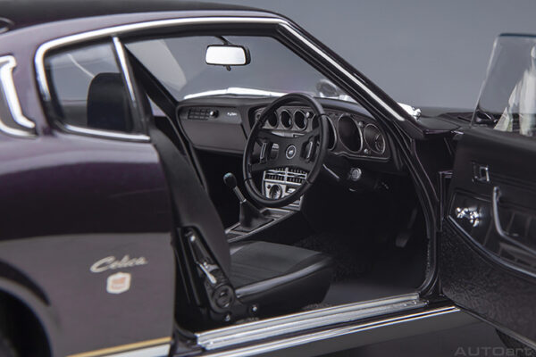 AUTOart Toyota Celica Liftback 2000 GT (RA25) 1973 (dark purple met)