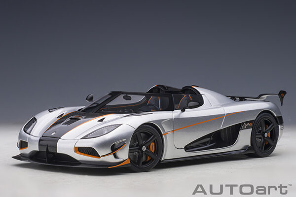 AUTOart Koenigsegg Agera RS 2015 (moon silver:carbon:orange