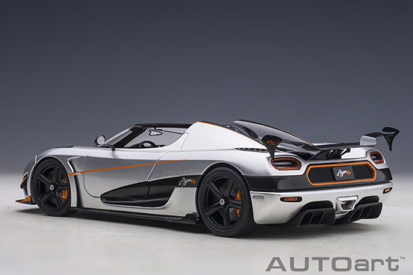 AUTOart Koenigsegg Agera RS 2015 (moon silver:carbon:orange