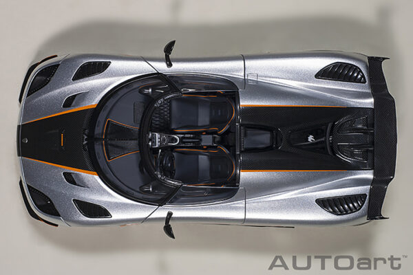 AUTOart Koenigsegg Agera RS 2015 (moon silver:carbon:orange