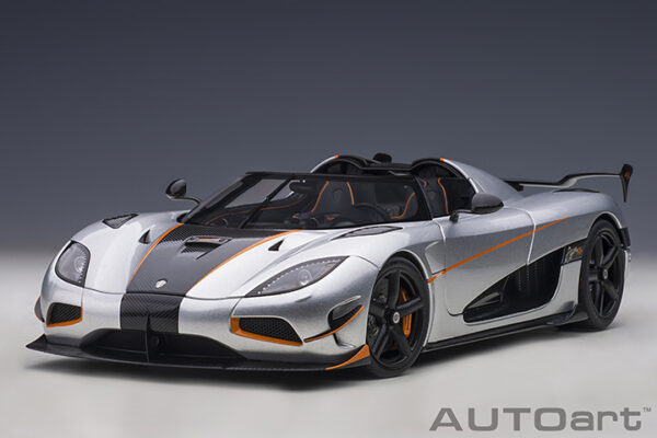 AUTOart Koenigsegg Agera RS 2015 (moon silver:carbon:orange