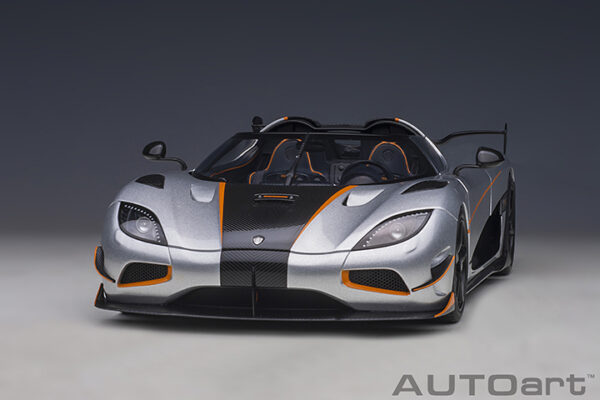 AUTOart Koenigsegg Agera RS 2015 (moon silver:carbon:orange