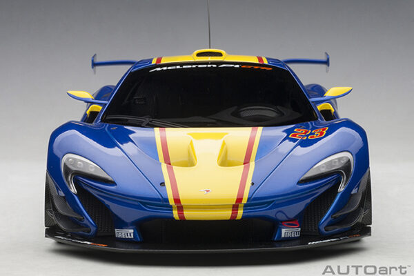 AUTOart McLaren P1 GTR (metallic blue:yellow stripes)