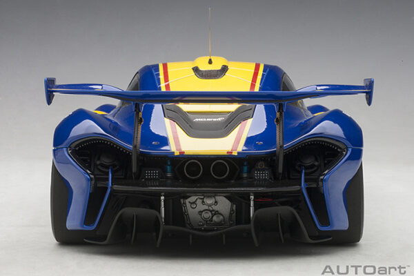 AUTOart McLaren P1 GTR (metallic blue:yellow stripes)