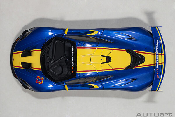 AUTOart McLaren P1 GTR (metallic blue:yellow stripes)
