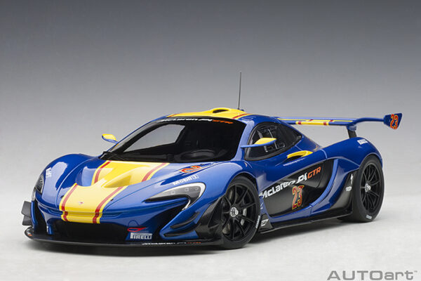 AUTOart McLaren P1 GTR (metallic blue:yellow stripes)