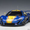 AUTOart McLaren P1 GTR (metallic blue:yellow stripes)