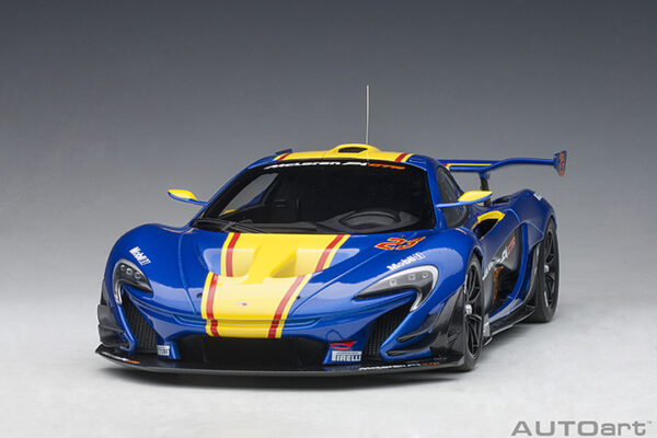 AUTOart McLaren P1 GTR (metallic blue:yellow stripes)