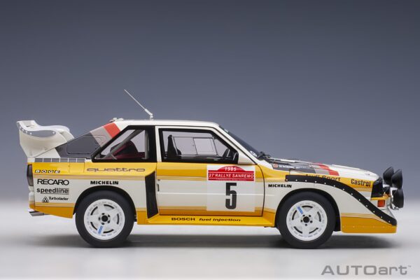 AUTOart AUDI SPORT QUATTRO S1 #5 RALLY San Remo 1985 WINNER – Bild 16