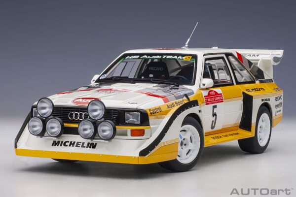 AUTOart AUDI SPORT QUATTRO S1 #5 RALLY San Remo 1985 WINNER – Bild 5