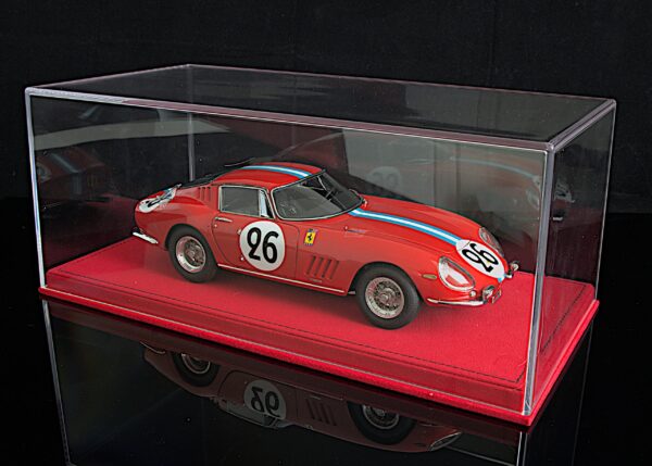 BBR - Vitrinen display case red letherette Bodenplatte 1:18 – Bild 2