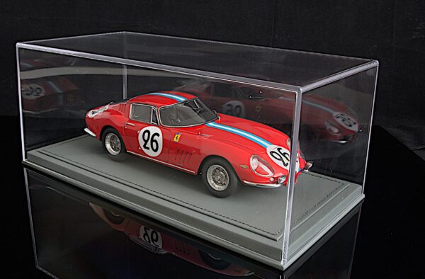 BBR - Vitrinen plexiglass display case mit grauer belederten Bodenplatte 1:18 – Bild 3