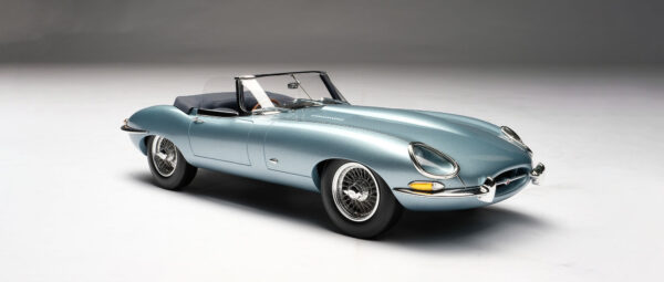 Amalgam Jaguar E-type Roadster Light Blue 1:18