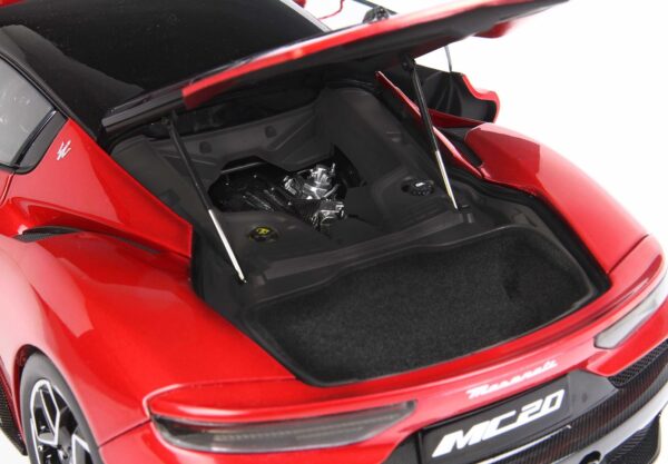 BBR Maserati MC20 Red Vincente special pack mit Vitrine – Bild 4