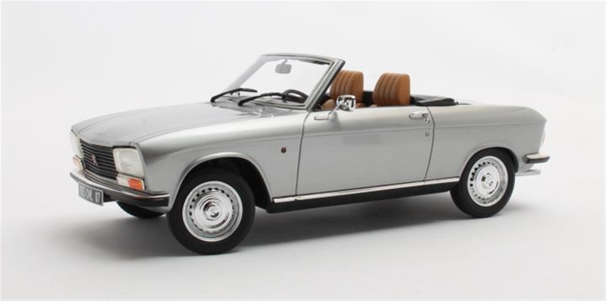 Cult Scale Peugeot 304 cabrio 1973 silver metallic